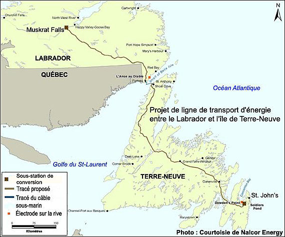 Carte indiquant l'emplacement du projet, tel que décrit dans le présent document.