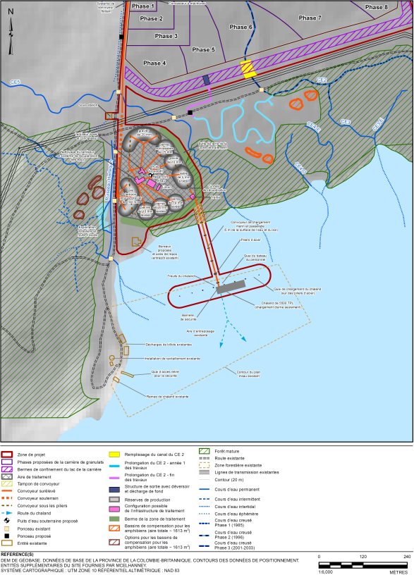 Figure 4: Aire de traitement et installation de chargement des barges maritimes