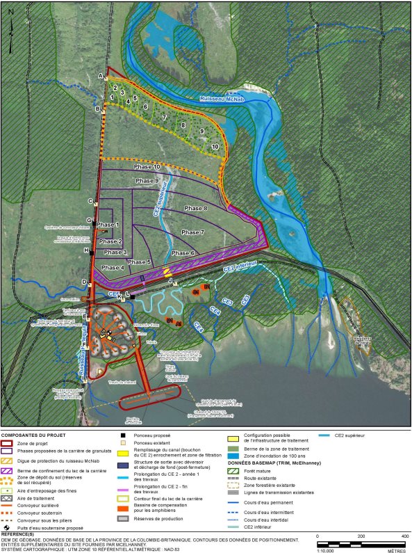 Figure 10: Barrage de protection contre les inondations et zone d'inondation