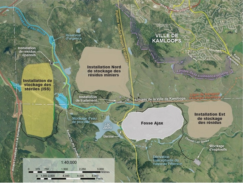 Figure 1 ? Plan original du projet proposé (Source&nbsp;: KGHM Ajax Mining Inc.)