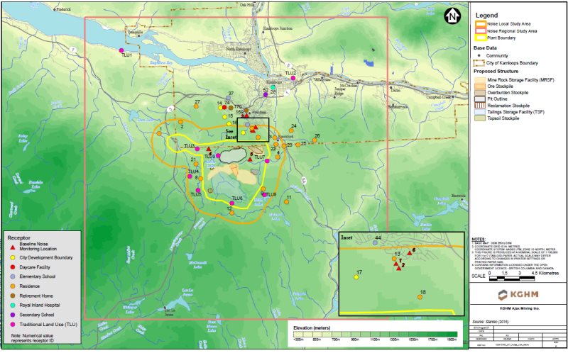 Figure 6: Noise study area and receptor locations