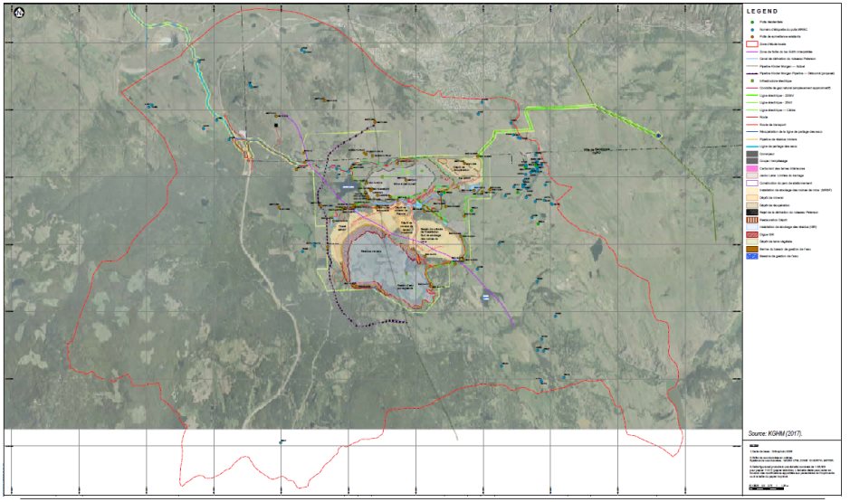 Figure 5 : Zone de faille du lac Edith