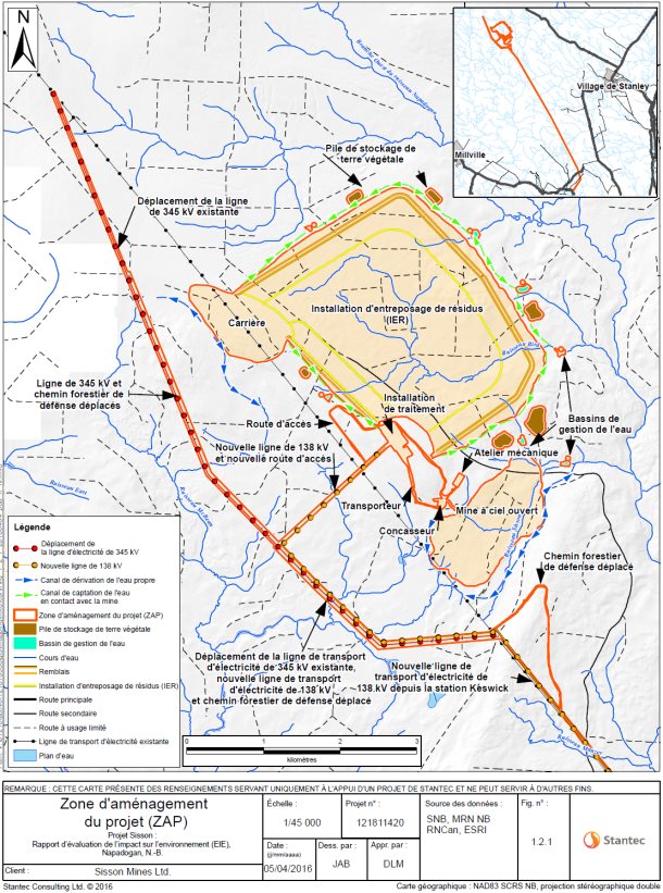 Figure 2.1&nbsp;: Zone d'aménagement du projet