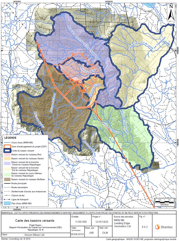 Figure 5.1&nbsp;: Carte du bassin hydrographique