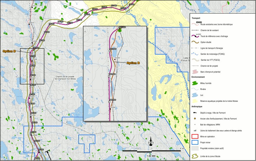 Figure 4: Carte de la variante B