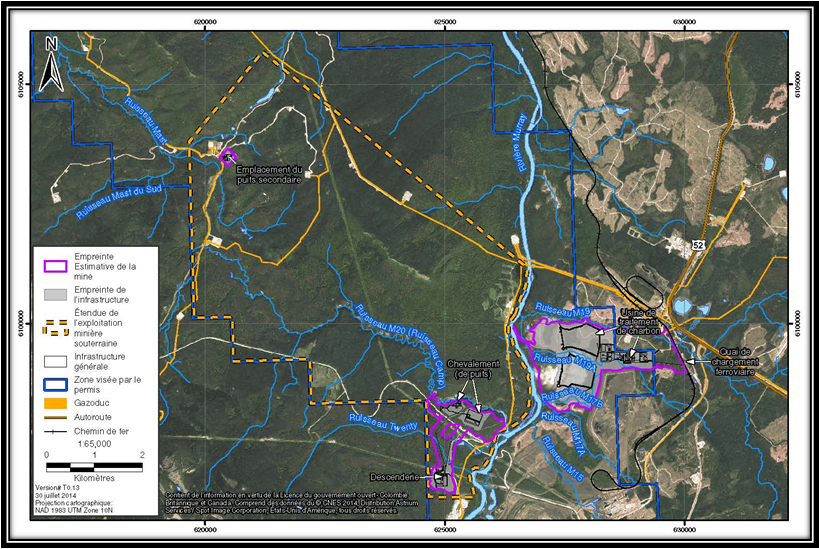 Figure 2 : Composantes du projet et plan général