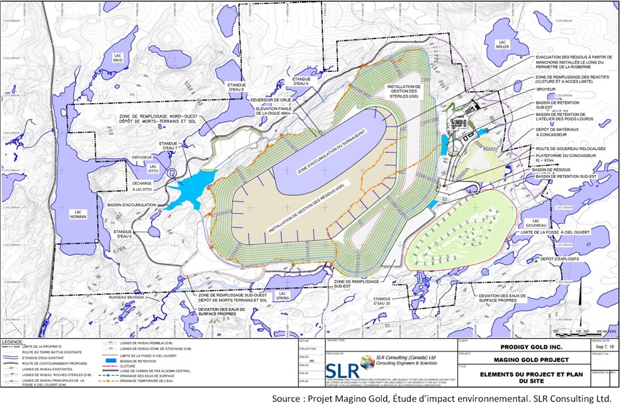 Figure 4 - Composantes du projet et plan du site