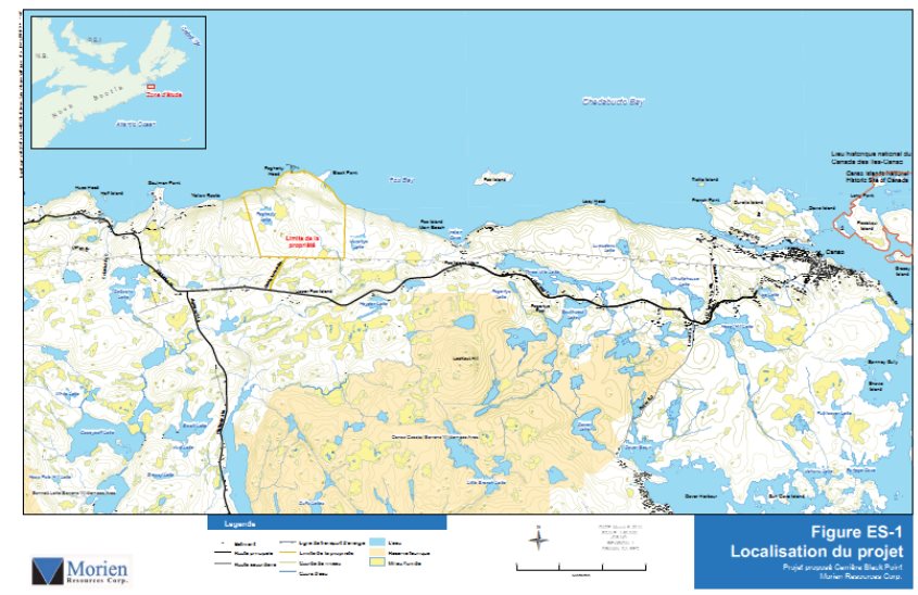 Une carte illustrant l'emplacement du site du projet proposé.