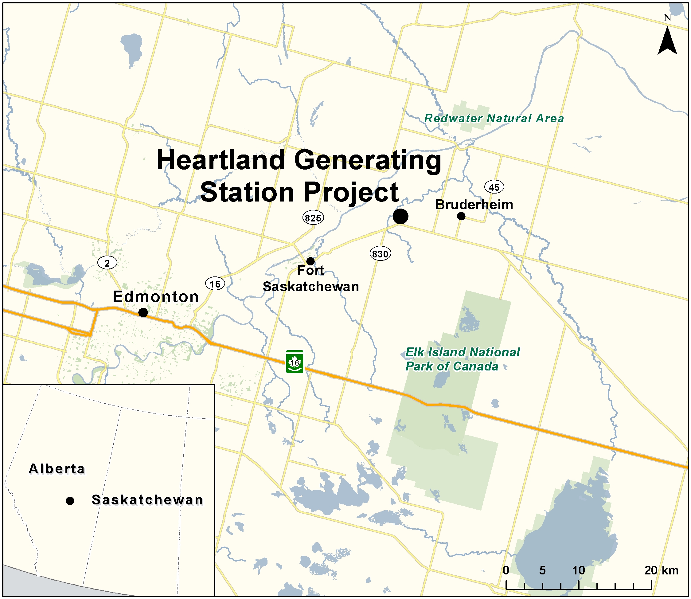 Map depicting the location of the project, as described in the current document.