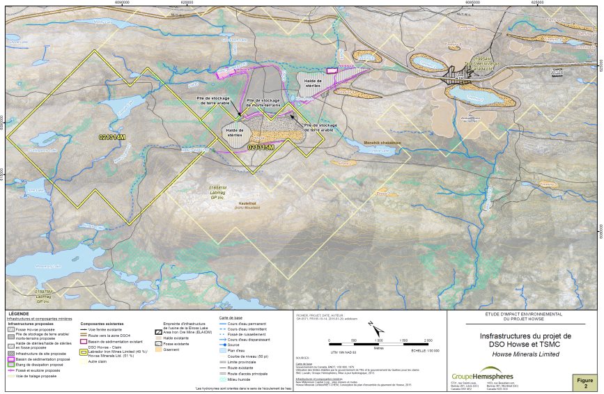 Description de composantes du projet et la configuration du site. Description ci-dessous.
