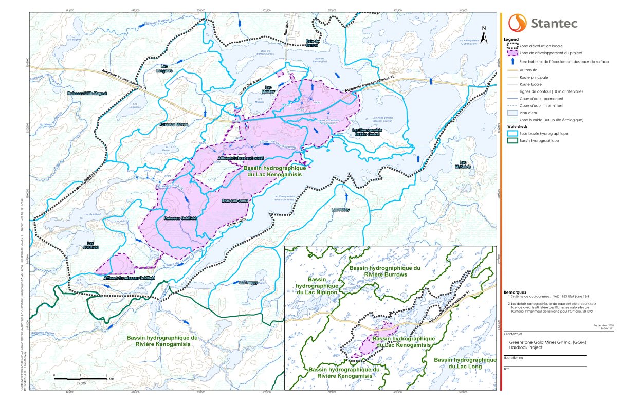 Figure 11 : Carte des sous-bassins hydrographiques