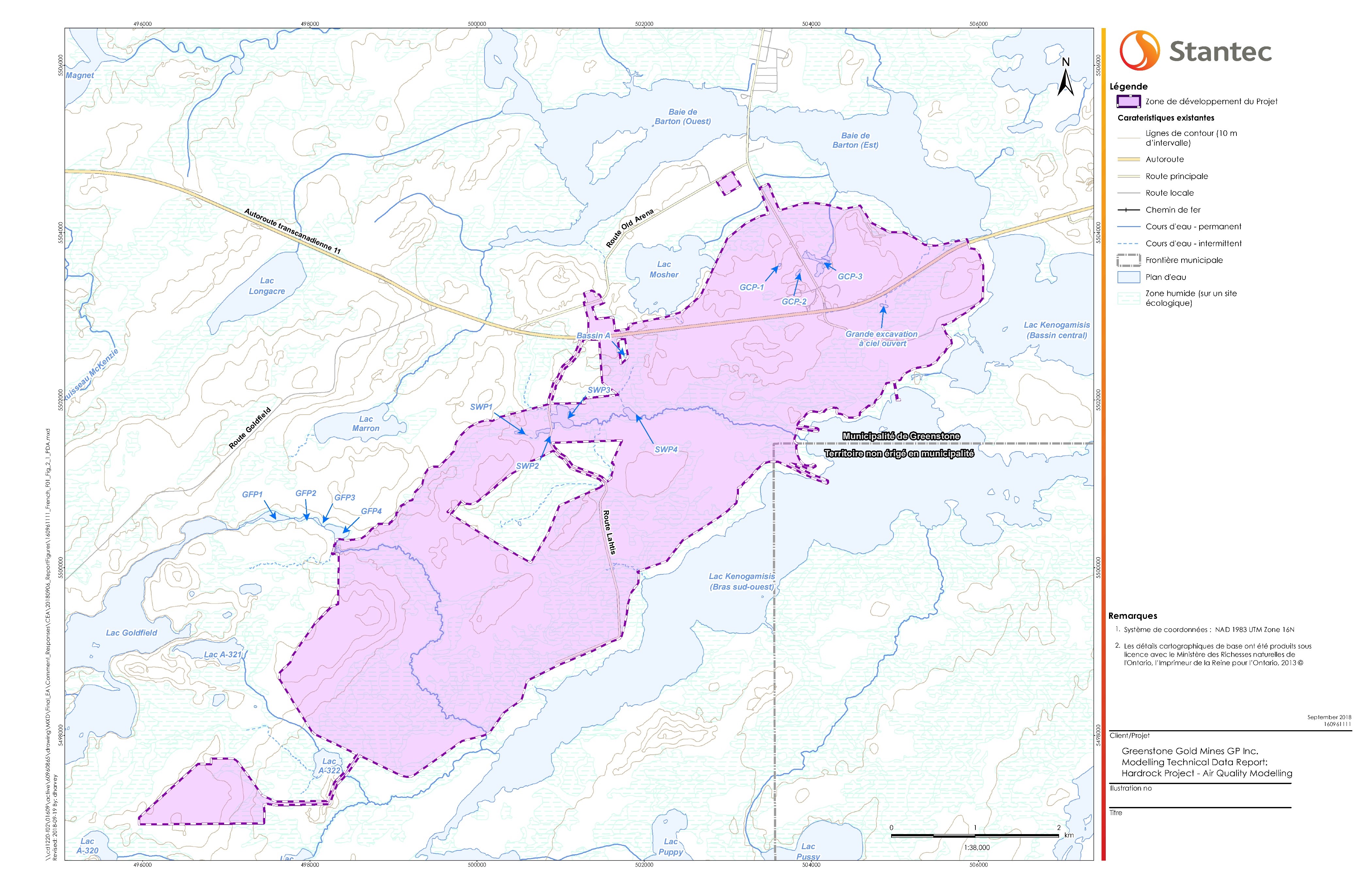 Figure 1 Zone de développement du projet