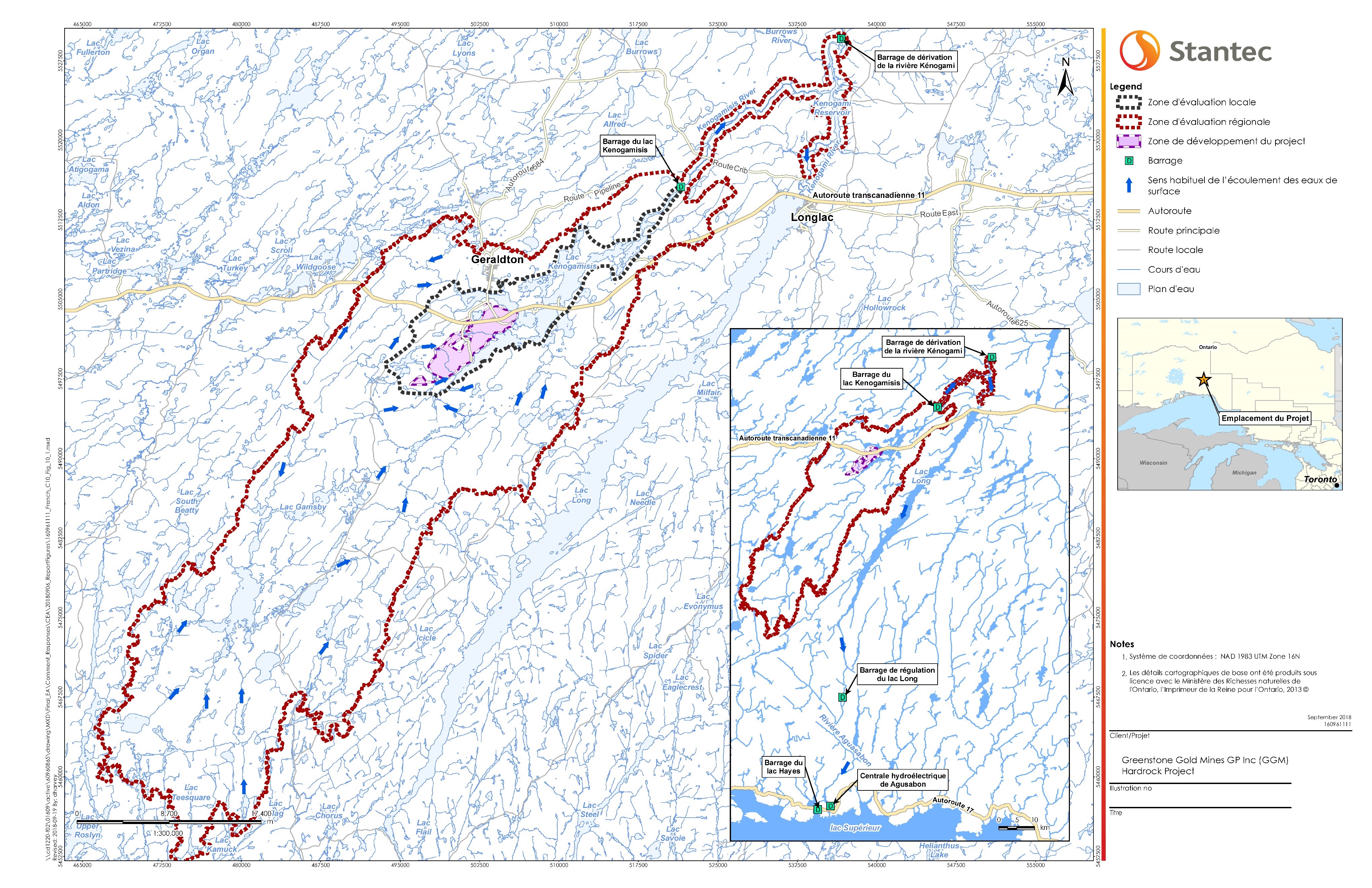 Figure 7 - Limites spatiales relatives aux eaux de surface