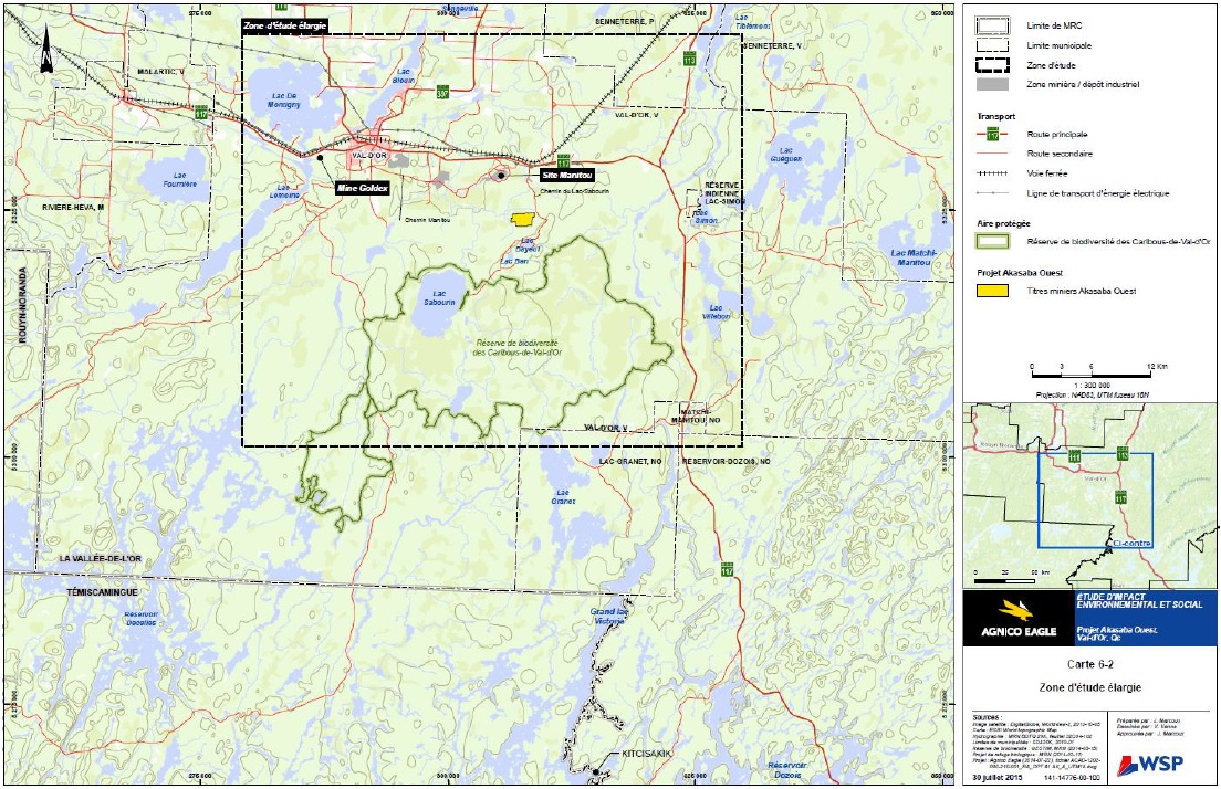 Figure 2 : Zone d'étude élargie