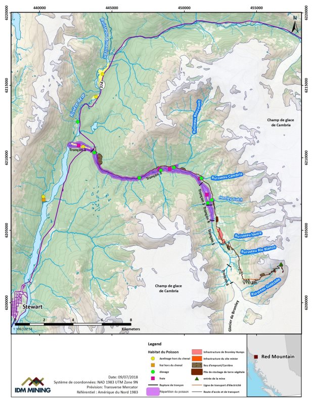 Figure 4: Emplacements de l'Habitat du Poisson
