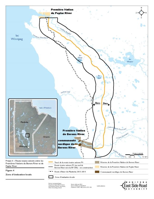 Figure 1 : Zone d'évaluation locale