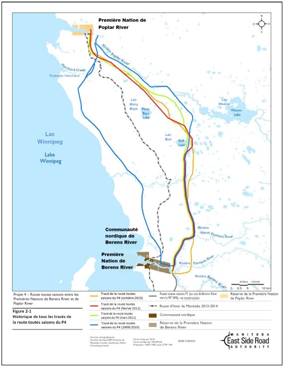 Figure 4: Autres tracés de route possibles