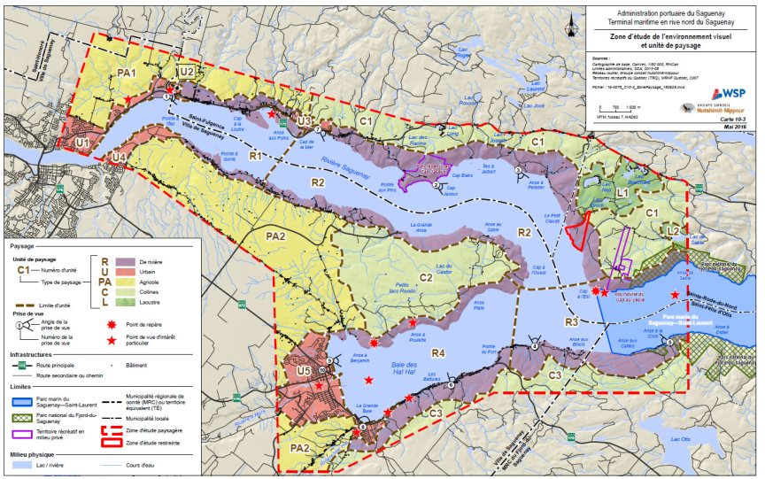 Figure 2: Zones d'études restreinte et paysagère