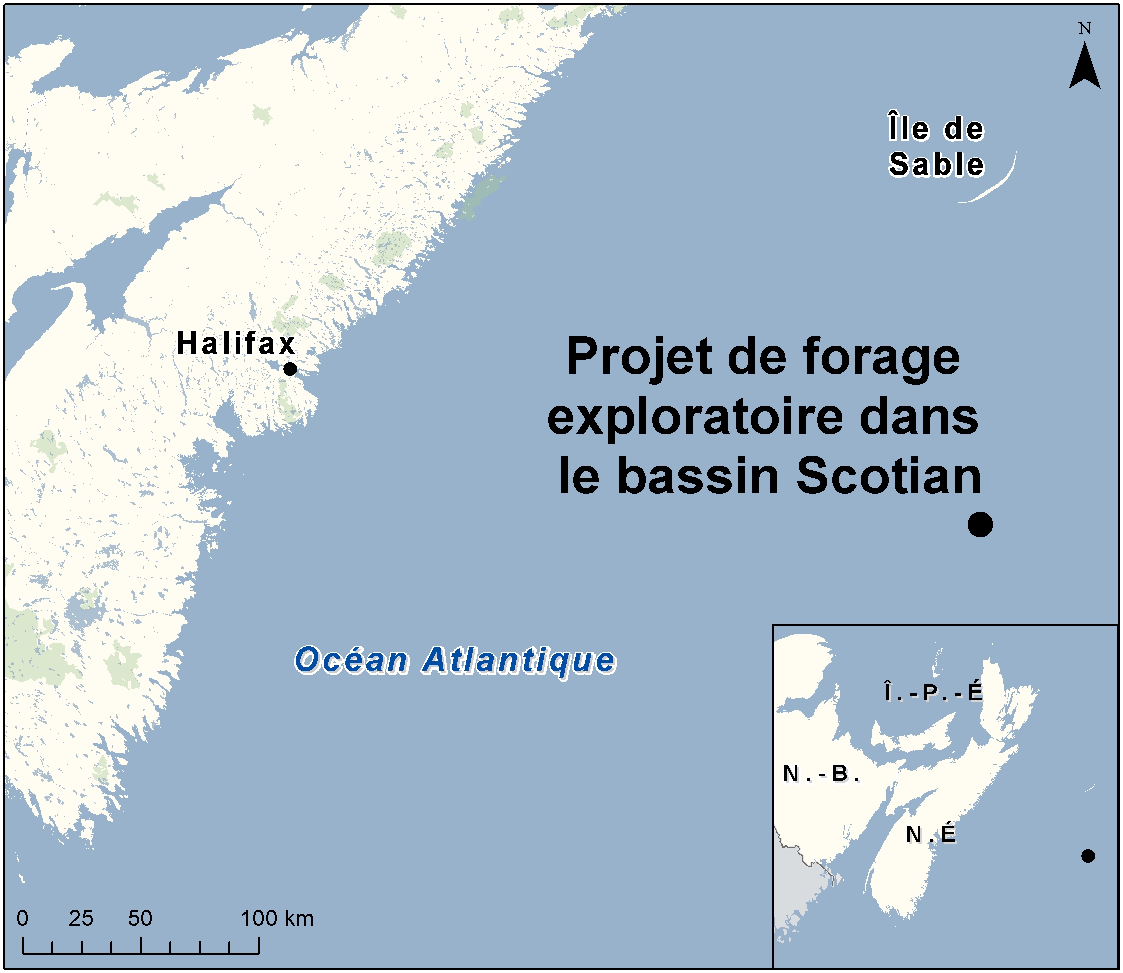 Map depicting the location of the project, as described in the current document.