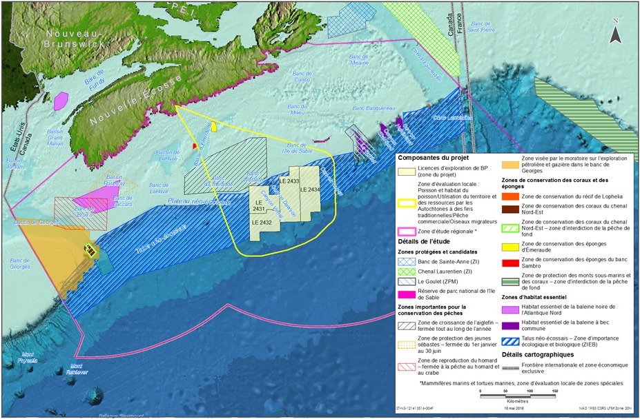 Figure 1: Zone du projet et limites spatiales de l'évaluation environnementale