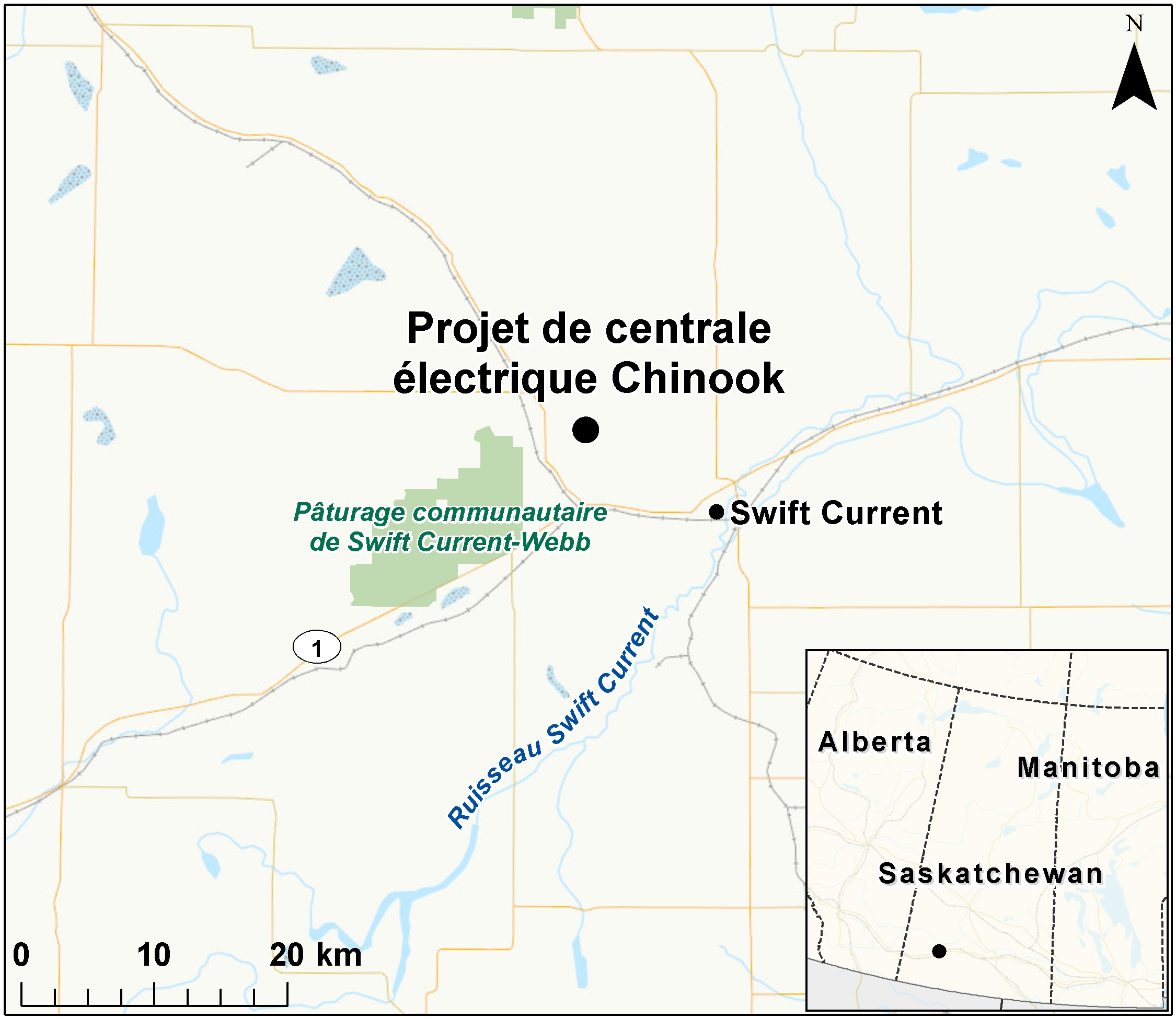 Map depicting the location of the project, as described in the current document.