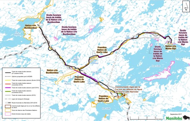 Figure 6 : Autres tracés de route envisagés