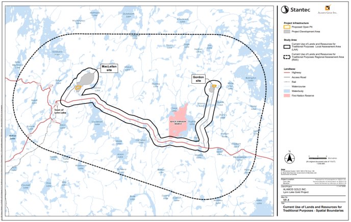 Figure B-14 Zones d'évaluation locale et régionale de l'usage courant des terres et des ressources à des fins traditionnelles par les peuples autochtones