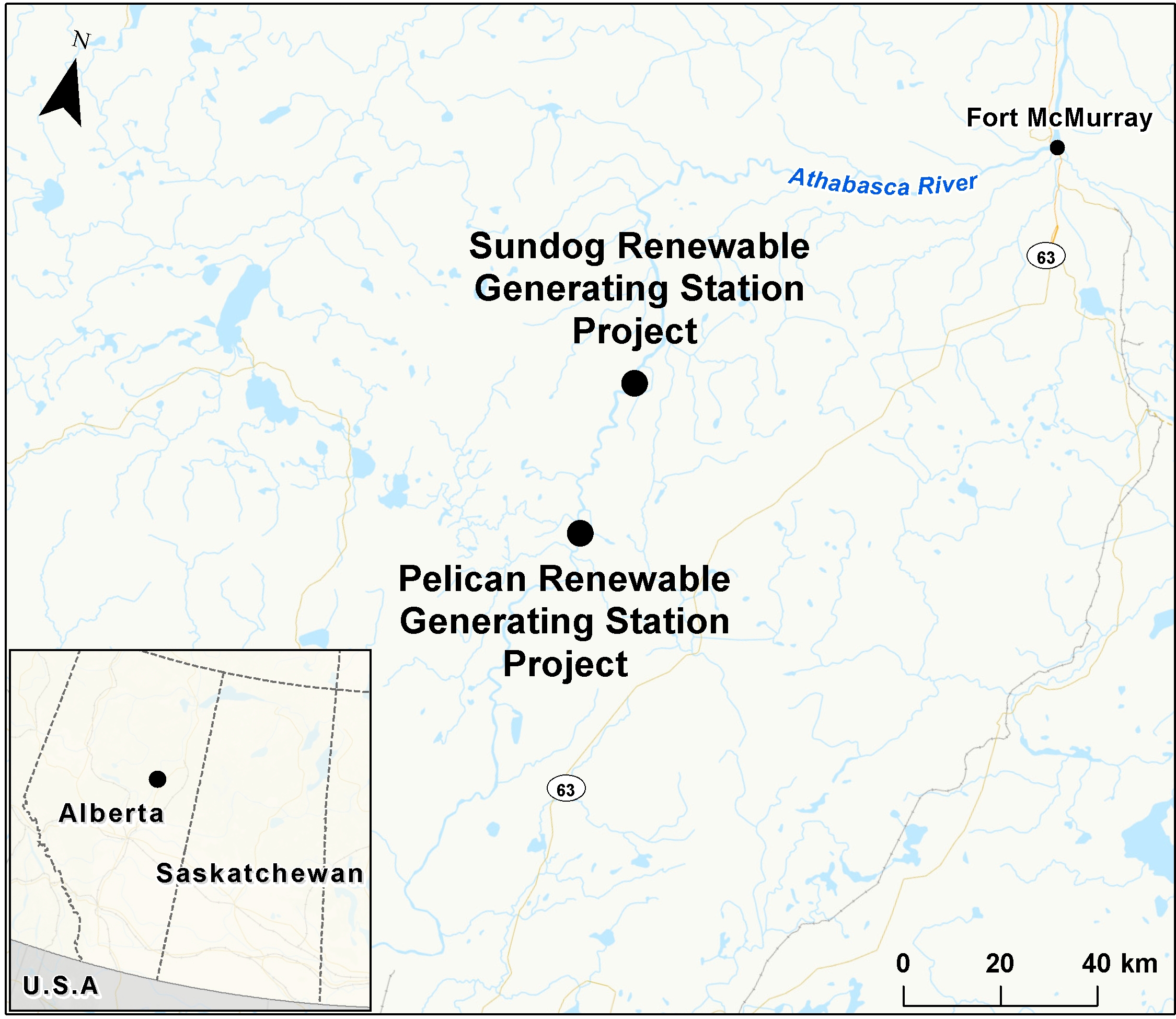 Map depicting the location of the project, as described in the current document.