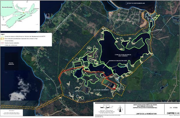 Figure 5 : Limites de remise en état prévues