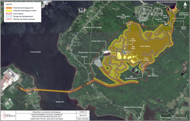 Figure 9 : Potentiel archéologique dans la ZES