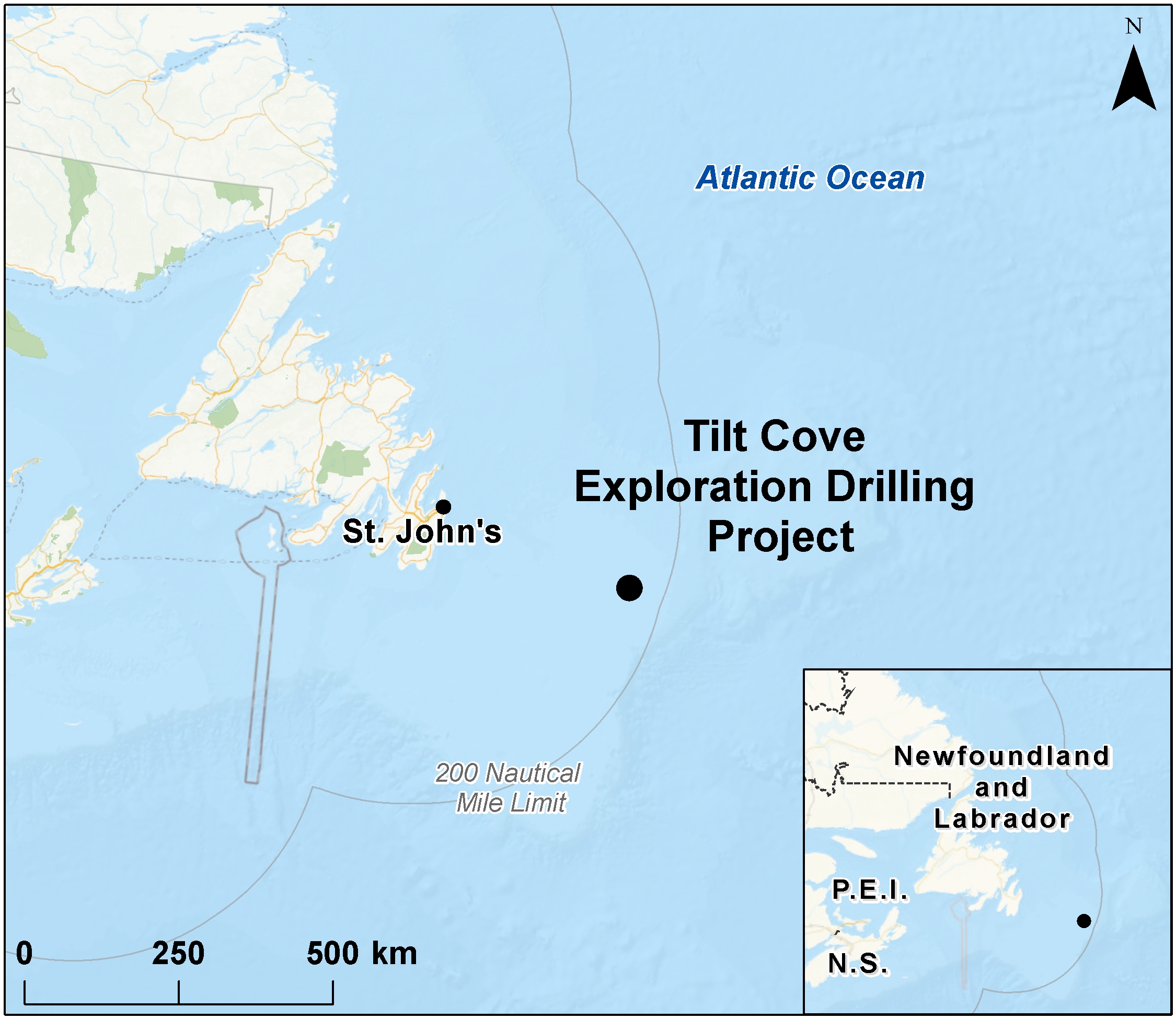 Map depicting the location of the project, as described in the current document.