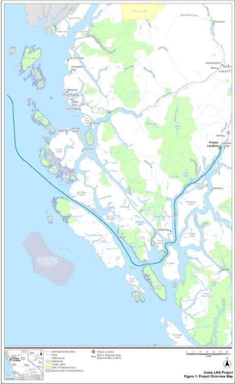Figure 1 Carte d'aperçu du projet désigné