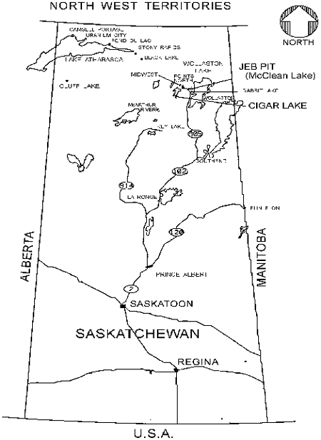 Figure 1 - Location of the Proposed Cigar Lake Project
